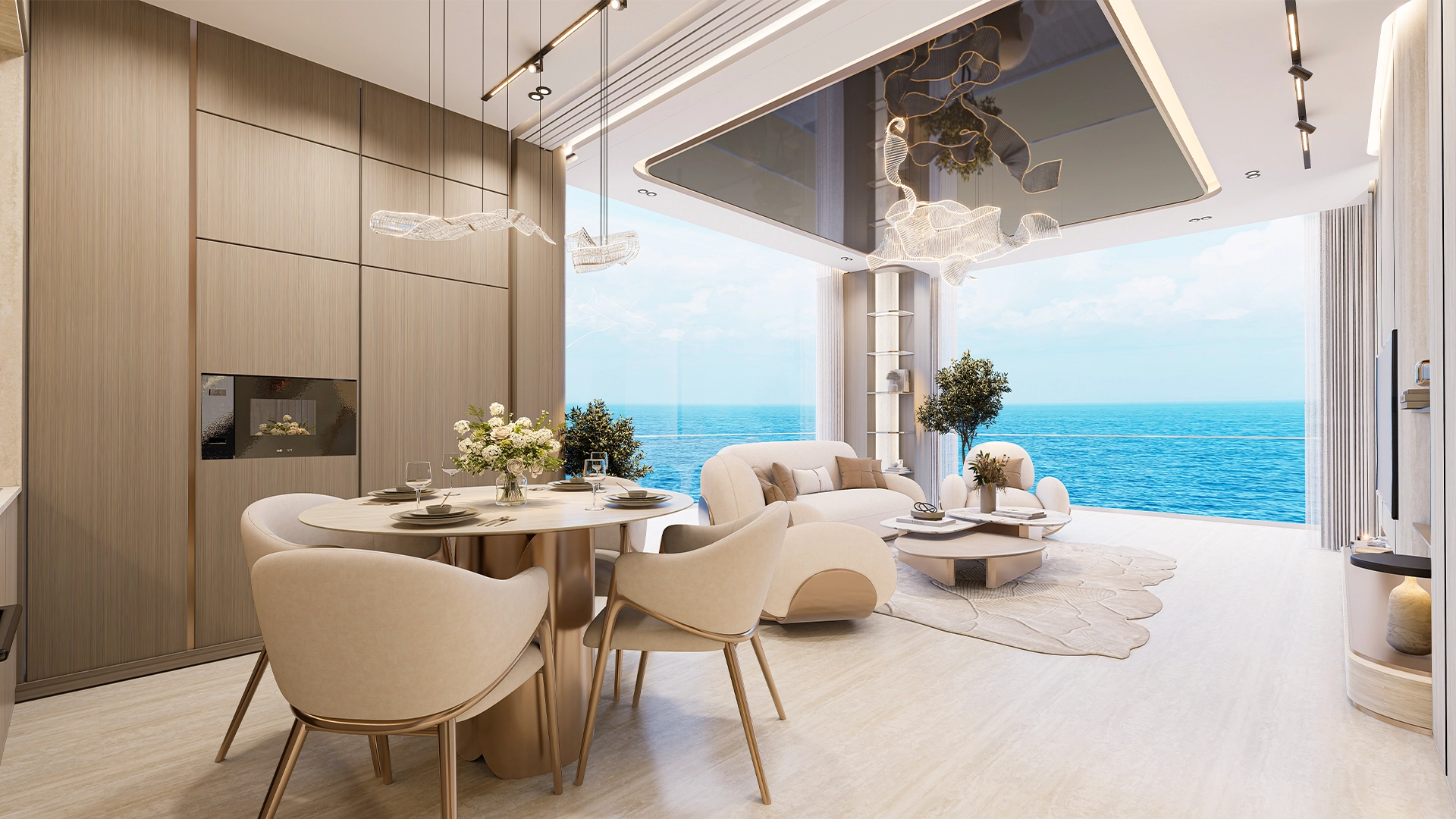 Fully furnished sea-view apartment at Breez by Danube, Dubai Maritime City (official Danube render)