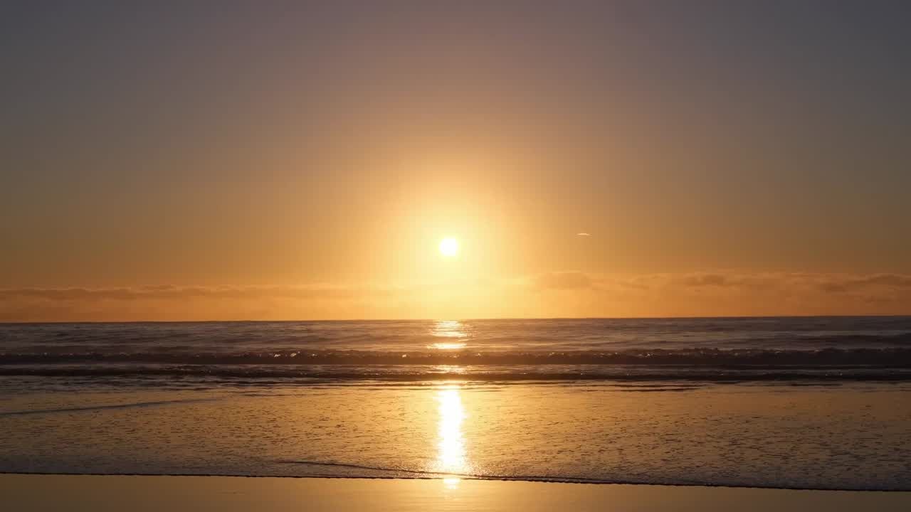 Sunset over the Palm Jebel Ali coastline