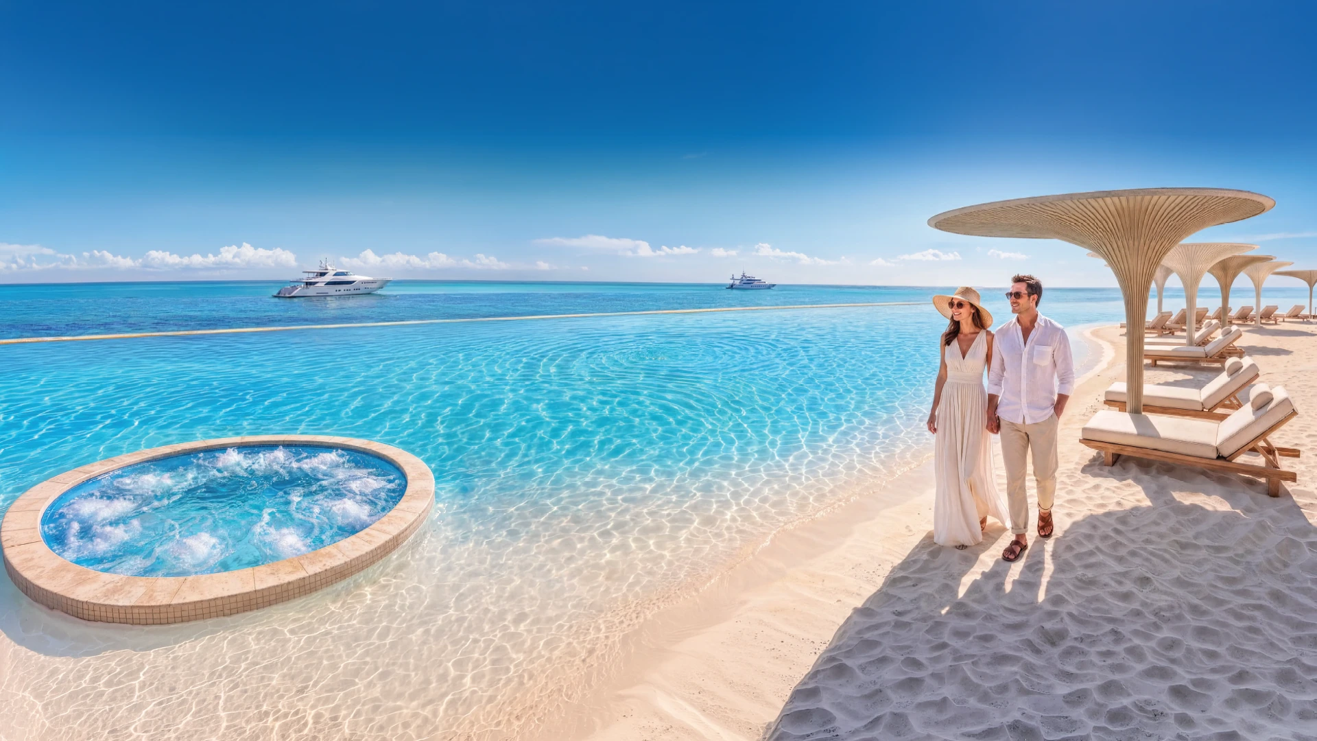 Shahrukhz Residences by Danube beach lagoon, Dubai Maritime City (official Danube render)